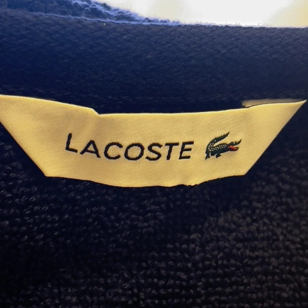 Lacoste ~ Navy Blue Bath Towel‎ 100% Cotton 30